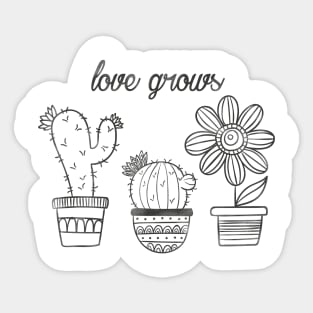 love grows Sticker